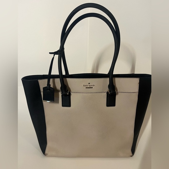 Kate Spade neutral colour block tote/handbag - Picture 1 of 10